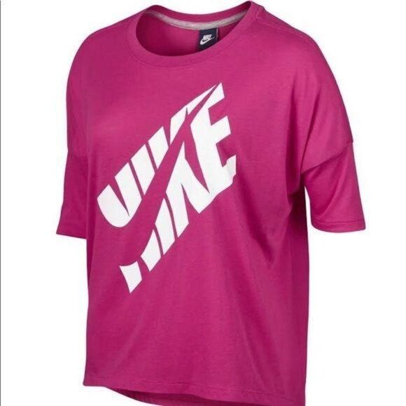 Nike‎ Prep Knockout Pink Short-Sleeve Athletic Top Medium - Picture 1 of 10